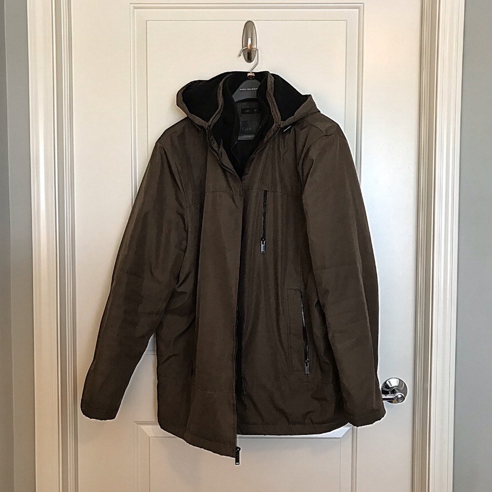 👍 Calvin Klein Men's Fleece-Lined Hooded Jacket